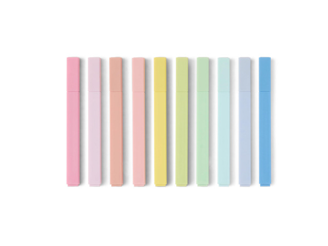 Pastel Bible Highlighters Set, No Bleed, Chisel Tip, Soft Pastel Colors, 10 Count