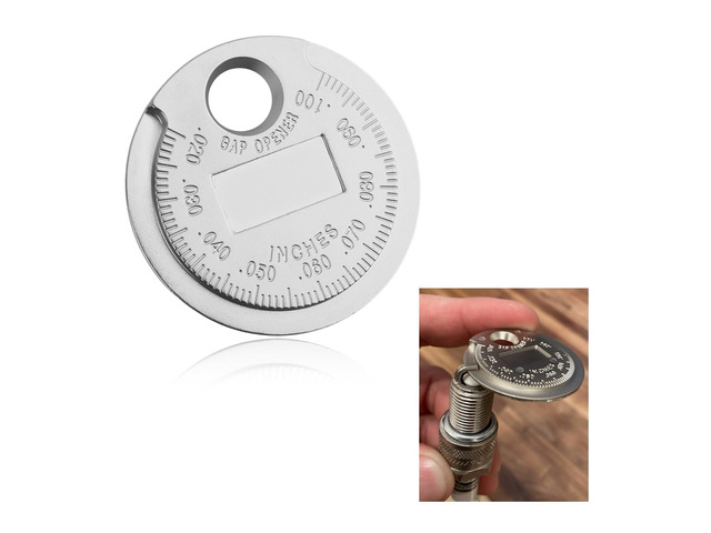 TSIEBRV Car Spark Plug Gap Tool,Metric & Inch Spark Plug Gapping Tool for Quick Measurement (0.020-0.100 Inch & 0.6-2.4mm),Universal Sparks Plugs...