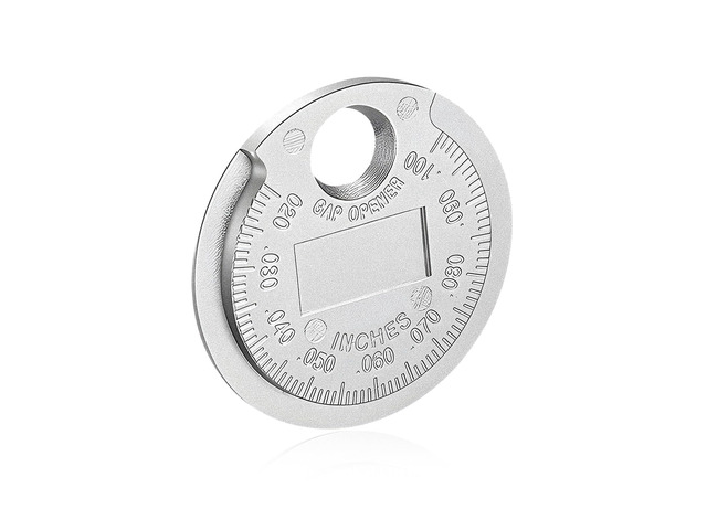 YTFRL Spark Plug Measuring Tool, Engine Sparkplug Space Tool Scaled from 0.020 to 0.100 Inch, Universal Zinc Alloy Spark Plug Gap Gauge for Quick...