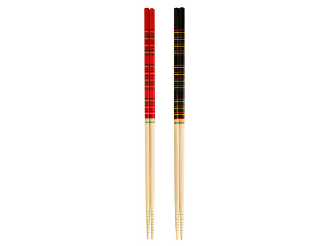 Bamboo Noodles Kitchen Cooking Frying Chopsticks 13.0 Inches Long Chopsticks Reusable Set of 2 Pairs Eco-Friendly by LANHUTHS