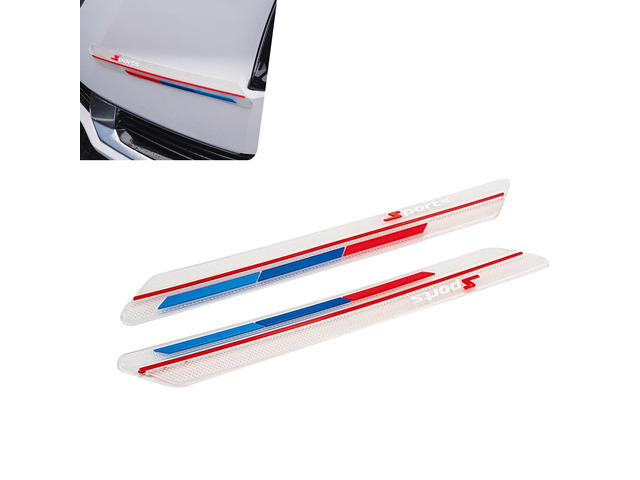 Pniwuno 2 PCS Car Bumper Guard Strip, Anti-Scratch Bumper Protector Strip, Anti-Collision Car Door Edge Guard Trim, Universal for Most Cars,...
