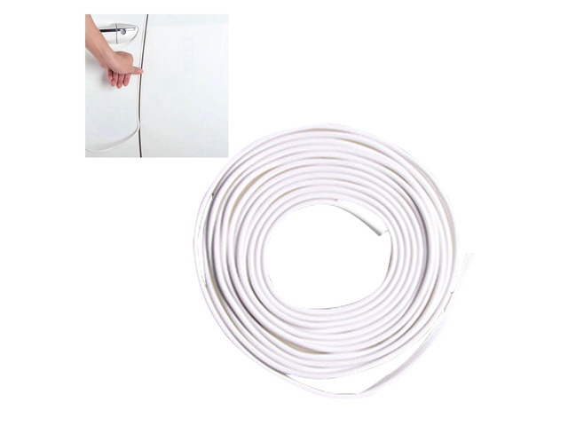 32Ft(10M) Edge Protector - Anti-Collision Strip, No Glue Car Entry Guard, Automotive Trim Protective Strip (White)
