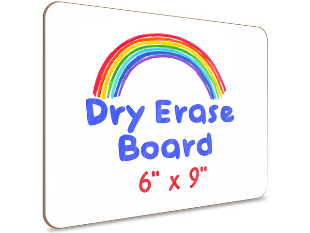 Small White Board 6x9 Double Sided Dry Erase Personal Board Double Sided Personal Whiteboard, Premium Masonite Hardboard, Wipes Clean No...