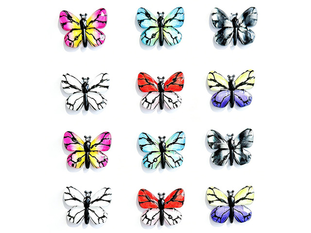 Tandarui Butterfly Magnets Refrigerator for Whiteboard,Small Cute Magnets 12Pcs Strong Fridge Magnets Cute for Loker,Kitchen,Office,...