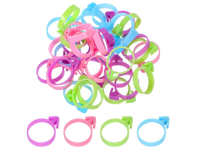 40Pcs Piping Bag Clips, Reusable Pastry Bag Ties Silicone Icing Bag Ties Decoration Bags Clips for Cookies Cupcakes Pastry Baking Supplies (4 Colors)