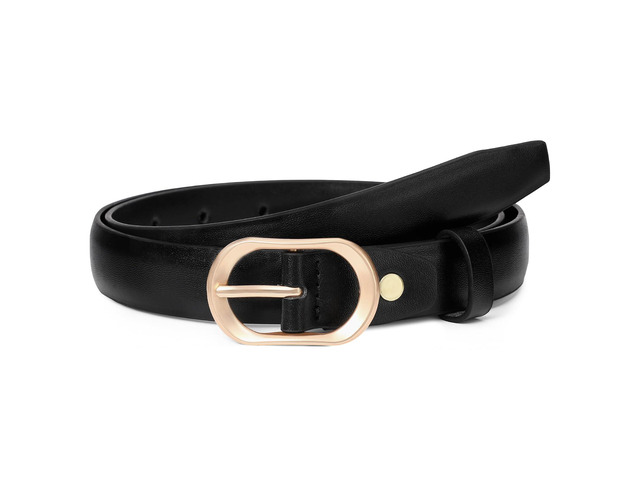 XILTAEN Women's Leather Belt for Jeans Pants with Fashion Gold Buckle Casual Ladies Waist Dress Belt