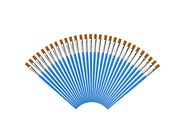 Halobios Paint Brushes Set for Acrylic Painting, 30 Pcs Art Paint Brush Flat Acrylic Painting Brush, Nylon Paint Brushes for Kids Adults Oil...