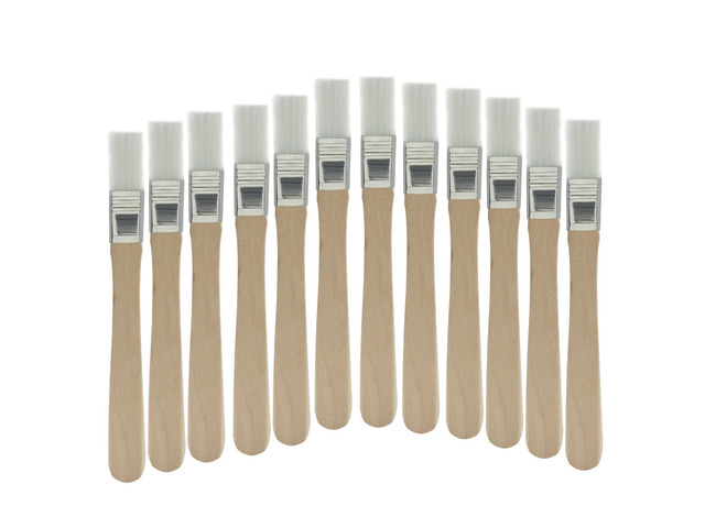 12 Pcs Soft Bristle Paint Brush, 5 Inch Wood Handle, White Trim Painting Tool, Small Paint Brushes, Edge Painting Tool, For Walls/Touch...