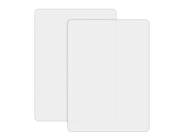 Office Chair Mat for Carpets, 2 Pack, Clear,Heavy Duty, 48' x 30' Floor Protector Mat for Low Pile Carpeted Floors, Under Desk Computer Chair Mat...