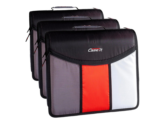 it The Mighty Zip Tab Zipper Binder - 3 Inch O-Rings - 5 Color Tab Expanding File Folder - Multiple Pockets - 600 Sheet Capacity - Comes with...