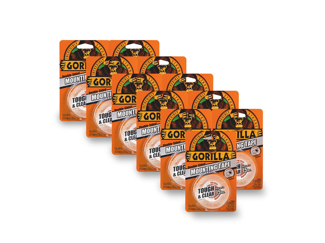Tough & Clear; Double Sided Mounting Tape; Weatherproof; 1' x 60'; Clear; (Pack of 11)