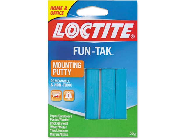 1270884 Fun-Tak Mounting Putty, Blue, 2 oz (Pack of 12)
