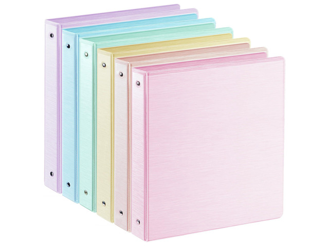 1-inch 3 Ring Binder with 2 Interior Pockets, 1''Durable Binders Holds US Letter Size 8.5'' x 11'' Paper - Versatile Binders for Office, Home, and...