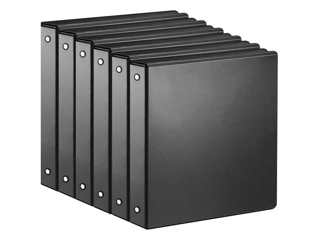1-inch 3 Ring Binder with 2 Interior Pockets, 1''Durable Binders Holds US Letter Size 8.5'' x 11'' Paper - Versatile Binders for Office, Home, and...