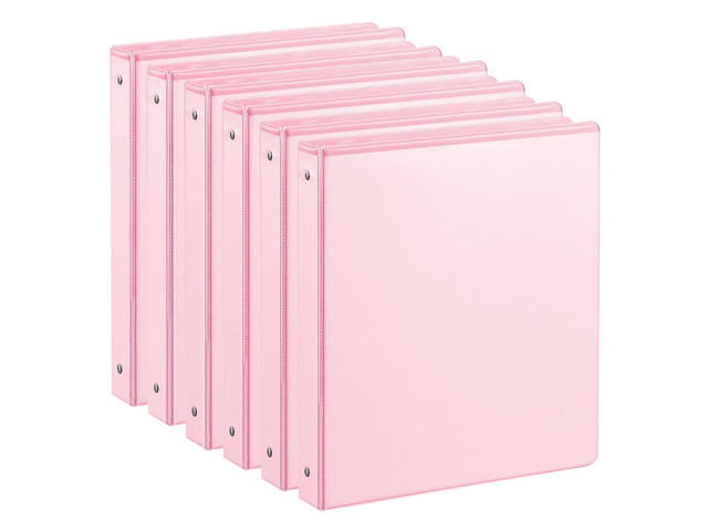 1-inch 3 Ring Binder with 2 Interior Pockets, 1''Durable Binders Holds US Letter Size 8.5'' x 11'' Paper - Versatile Binders for Office, Home, and...