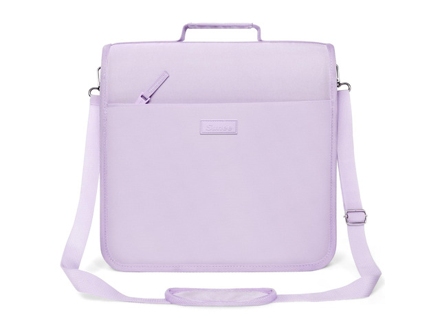 Zipper Binder 3 Ring, 3 Inch O-Ring with Handle and Shoulder Strap, 600-Sheet Capacity, 5-Tab Expanding File Folder, Multi-Pockets for Middle...