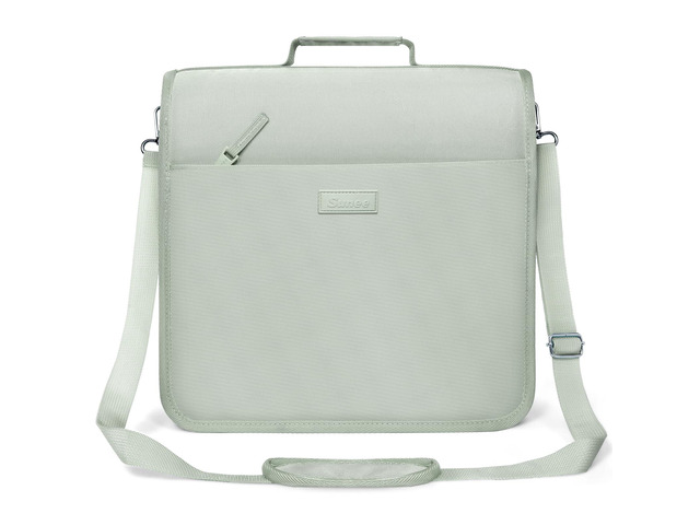 Zipper Binder 3 Ring, 3 Inch O-Ring with Handle and Shoulder Strap, 600-Sheet Capacity, 5-Tab Expanding File Folder, Multi-Pockets for Middle...