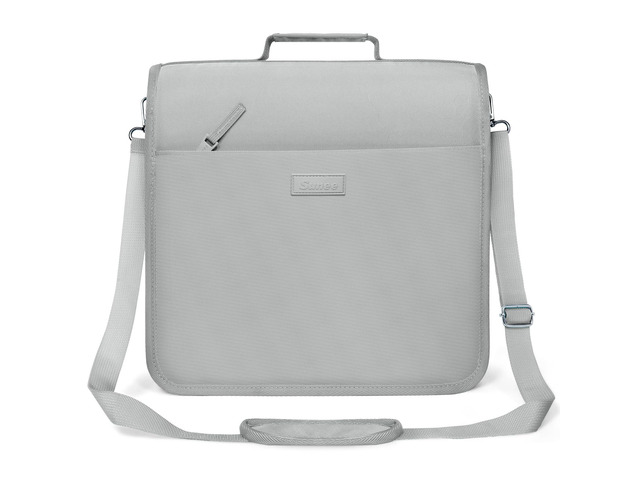 Zipper Binder 3 Ring, 3 Inch O-Ring with Handle and Shoulder Strap, 600-Sheet Capacity, 5-Tab Expanding File Folder, Multi-Pockets for Middle...