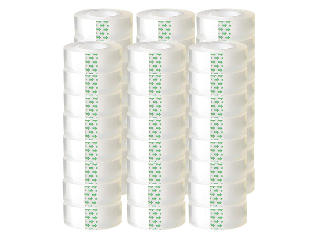 48 Pack Transparent Tape Clear Tape Refills Rolls Each Roll 3/4 x 1000 Inches, 1 inch Core, for Office, Home, School