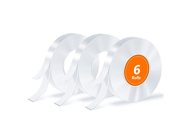 Double Sided Tape, Nano Tape, Transparent Adhesive Tape, Traceless Adhesive Tape, Removable, Washable, Reusable, Suitable for Carpets, Photo Walls,...