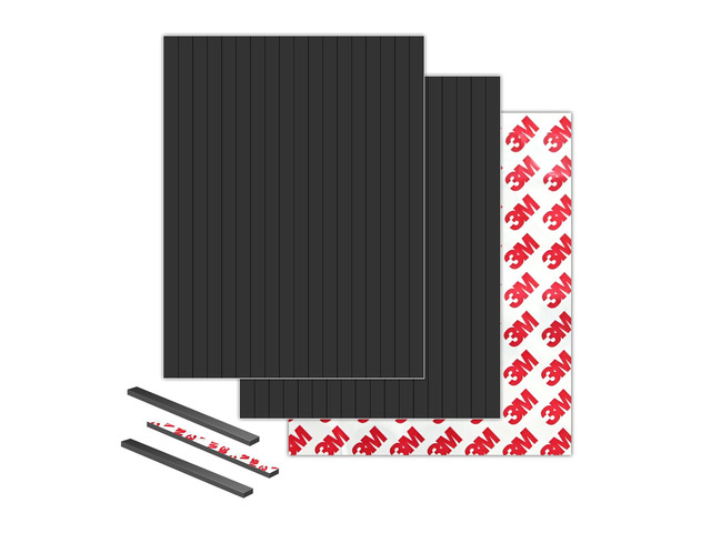 Small Tiny Magnetic Tapes with Sticky Adheisve Backing for Mini Crafts. Pre Cut Thin Magnet Strips(Width 1/4' x 6' 54 Pieces)