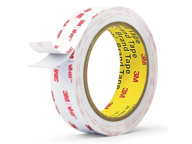 3M Double Sided Tape,1in X 9.85ft Heavy Duty Removable Mounting Tape White Sticky Foam Tape for Wall, Picture Hanging Strips, Poster Hanger,...