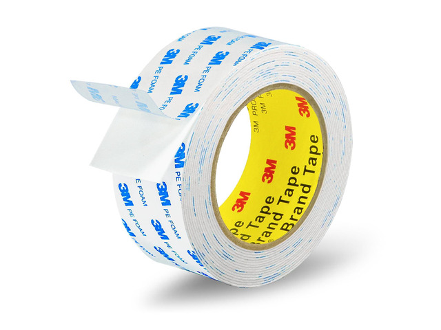 3M Double Sided Tape 2'×16.5ft, Heavy Duty Mounting Tape No Residue Picture Hanging Strips Removable PE Foam Tape Waterproof For Poster Tape,...