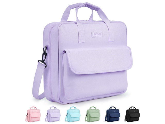 Zipper Binder Bag, 3 Inch 3 Ring Binder with D-Ring, Holds 900 Sheets Cute School Binder with Shoulder Strap & Handle, Multi-Pocket Organizer for...
