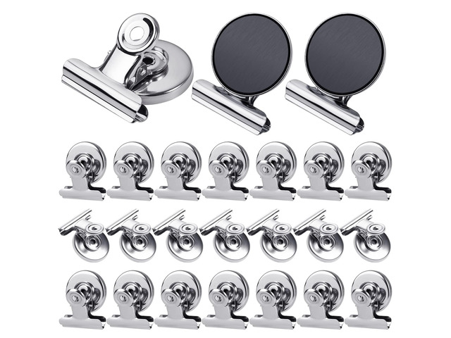 24Pack Refrigerator Magnets Magnetic Clips Fridge Magnets-Scratch Free Perfect for Note List Photo Displays Home School Office Use Magnets for...