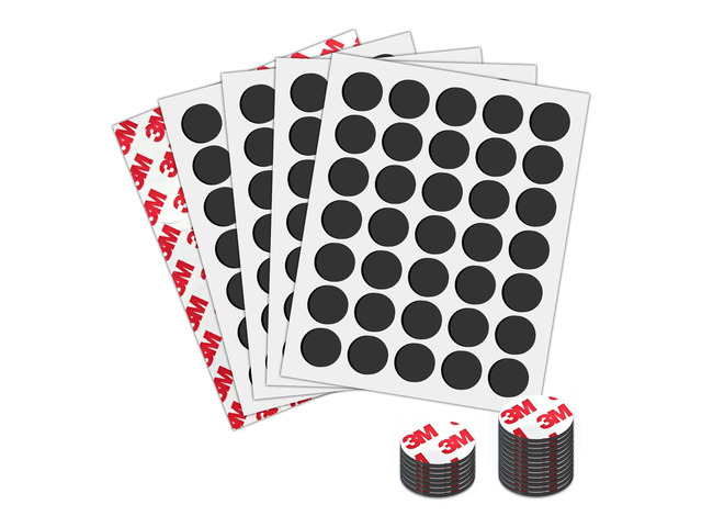 Circle 0.75' Round Magnets with Adhesive Backing,Peel and Stick Refrigetor Magnets,Self Sticky Pre-Cut Magnetic Dots (175 PCS)