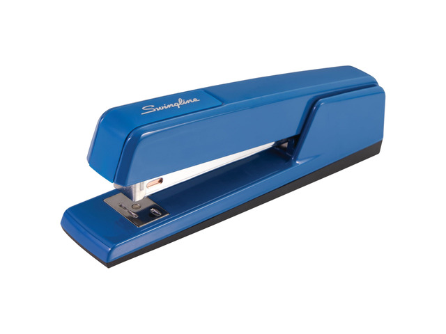 Stapler, 30 Sheet Capacity, 747 Classic Desktop Stapler, Jam Free, Metal, True Blue (74724)
