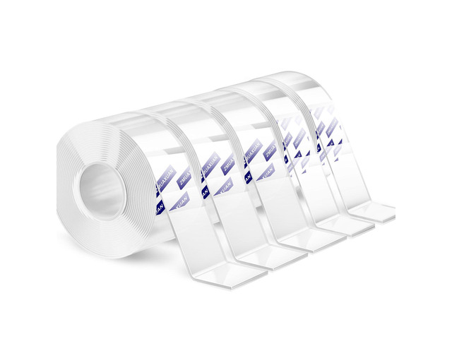 Nano Tape Adhesive Reusable,Double Sided Mounting Tape Heavy Duty Removable,Picture Hanging Strips Poster Putty,Clear Thick Gel Sticky Tack Wall...