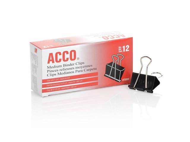 Binder Clips, Medium, 1 Case, 10 Packs/Case, 2 Boxes/Pack, 12 Clips/Box (A7072062CS)