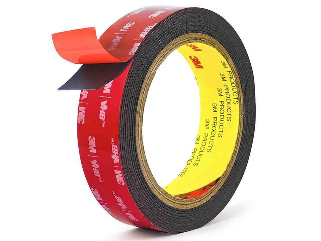3M Double Sided Tape Heavy Duty Mounting Tape Strong Adhesive Strips, Picture Hanging Strips (1in X 10ft)