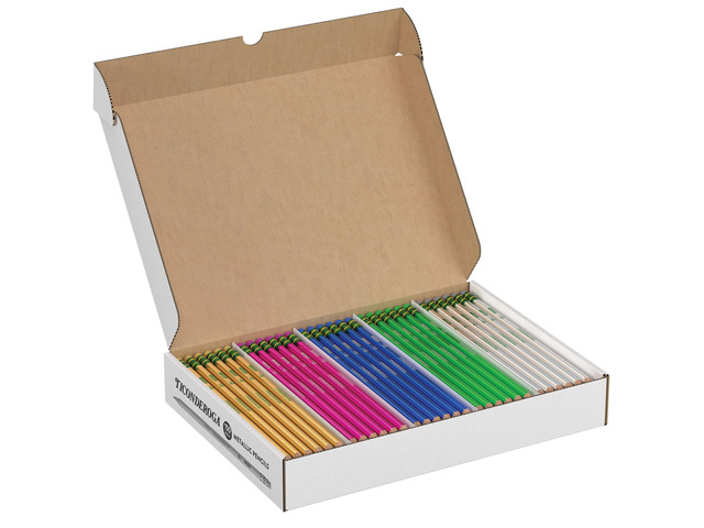 Wood-Cased Pencils Master Pack, Pre-Sharpened #2 HB Soft, Metallic Colors, 150 Count, Standard Size, High Quality Eraser