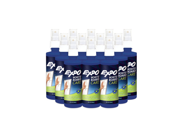 Dry Erase Whiteboard Cleaning Spray, 8 oz. (Pack of 12)