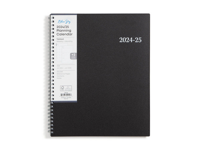 2024-2025 Academic Year Weekly and Monthly Planner, July 2024 - June 2025, 8.5' x 11', Flexible Cover, Wirebound, Enterprise (150144)