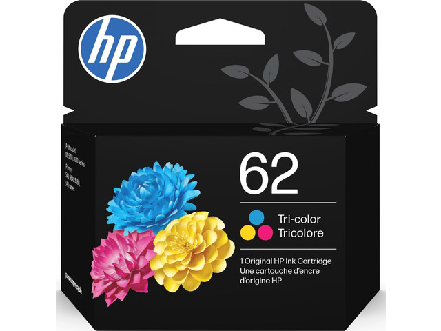 62 Tri-Color Ink Cartridge Works with Envy 5540, 5640, 5660, 7640, OfficeJet 5740, 8040, Mobile 200, 250 C2P06AN Packaging May Vary