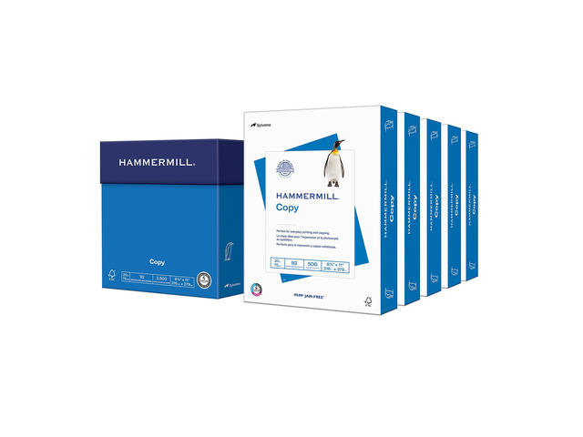 Printer Paper, 20 lb Copy Paper, 8.5 x 11 - 5 Ream (2,500 Sheets) - 92 Bright, Made in the USA