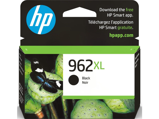 962XL Black High-Yield Ink Cartridge Works with OfficeJet 9010, Pro 9010, 9020 Eligible for Instant Ink 3JA03AN