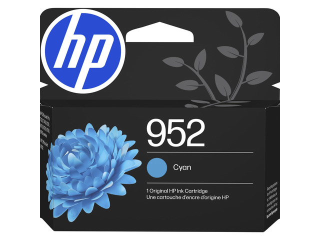 952 Cyan Ink Cartridge Works with OfficeJet 8702, Pro 7720, 7740, 8210, 8710, 8720, 8730, 8740 Series L0S49AN