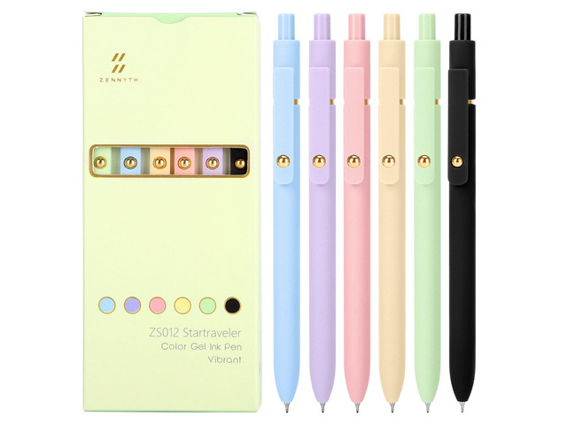 Colored Gel Pens Set,0.5mm Retractable Quick Dry Ink Pens Fine Point Smooth Writing Pens for Nurses and Teachers,Aesthetic Desk...