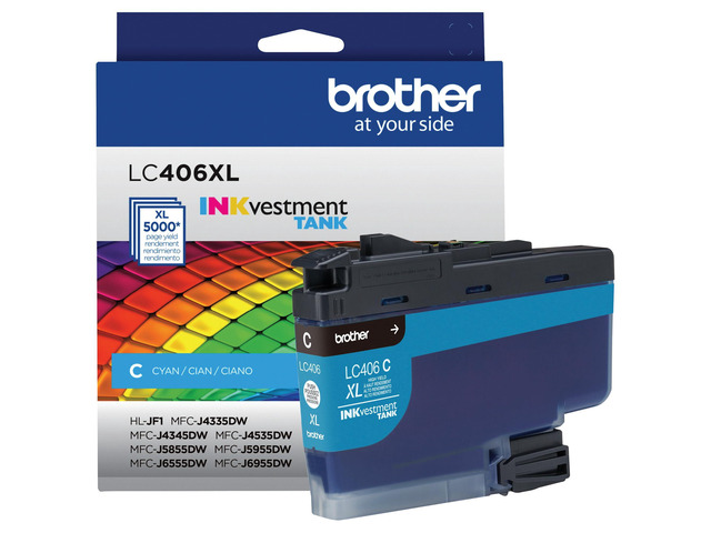 LC406XLC High Yield Cyan Ink Cartridge