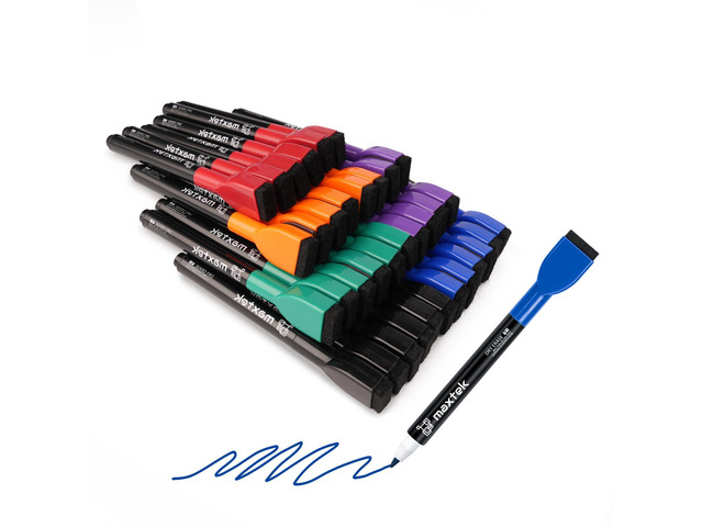 Magnetic Dry Erase Markers, Fine Tip, 36 Count, 6 Colors Low Odor Colorful Whiteboard Markers with Thin Tips for Kids, Calendar Boards and White Board