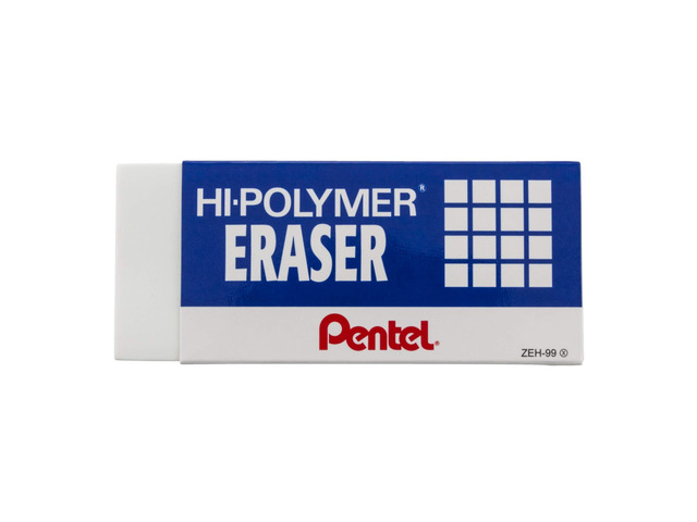 Hi-Polymer Block Eraser, Super XL White, 8-Pack (ZEH-99)
