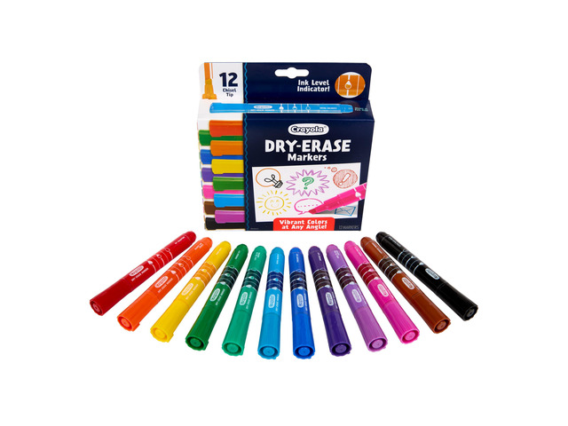 Take Note Dry Erase Markers for School (12ct) Teacher Classroom Supplies, Chisel Tip Whiteboard Markers, Must Haves