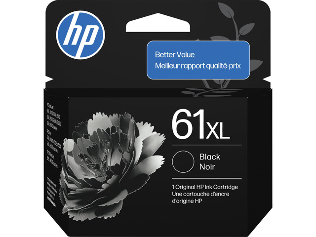 61XL Black High-Yield Ink Works with DeskJet 1000, 1010, 1050, 1510, 2050, 2510, 2540, 3000, 3050, 3510; Envy 4500, 5530; OfficeJet 2620, 4630 ...