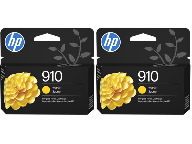910 Yellow Ink Cartridge Works with OfficeJet 8010,8020 Series,OfficeJet Pro 8020,8030 Series Eligible for Instant Ink 3YL60AN,(Pack of 2)