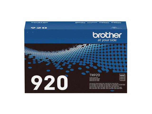 Genuine TN920 Standard Yield Toner Cartridge, HL-L5210DN, HL-L5210DW, HL-L5210DWT, HL-L5215DW, HL-L6210DW, HL-L6210DWT, HL-L6310DW,MFC-L6810DW