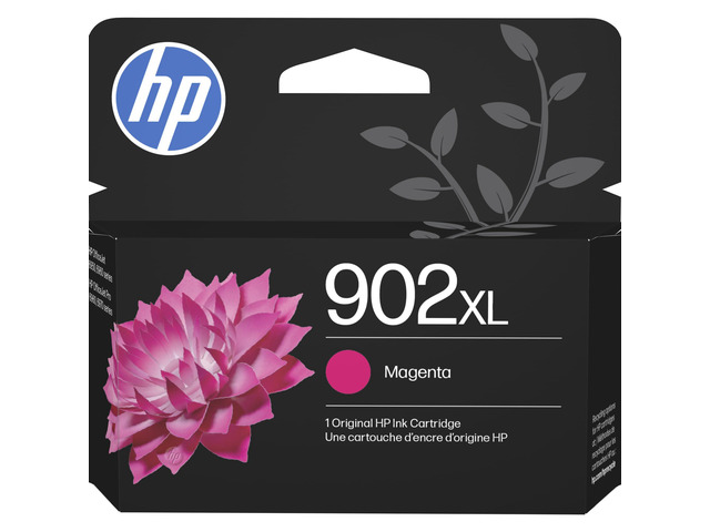 902XL Magenta High-Yield Ink Cartridge Works with OfficeJet 6950, 6960, Pro 6960, 6970 Series T6L87AN